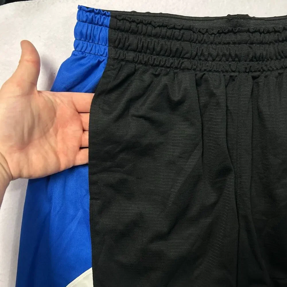 Men's Black Blue Nike Dri-Fit Glide Basketball Shorts Sz L x 11